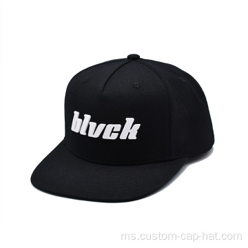 Percetakan getah 3d cap snapback 5 panel